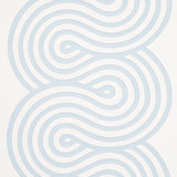 Giraldi Sky by Schumacher Modern Ribbon Stripe Wallpaper – Schumacher 5014791