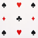Le Joueur Rouge et Noir by Schumacher Playful Card Motif Wallpaper – Schumacher 5014800
