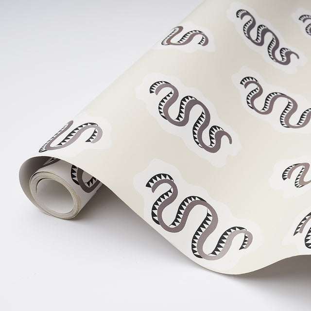 ELSA Sandstone by Schumacher Whimsical Snake Wallpaper – Schumacher 5014811