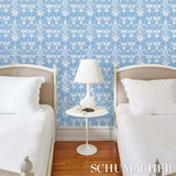 Georgia Wildflowers Blue by Schumacher Folly Cove Botanical Wallpaper – Schumacher 5014820