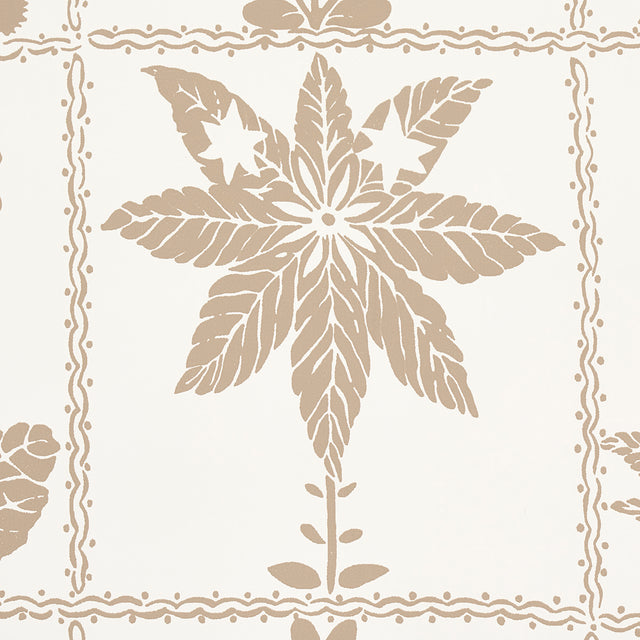 Georgia Wildflowers Neutral by Schumacher Folly Cove Botanical Wallpaper – Schumacher 5014821