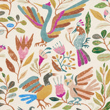 Canopy Multi Birds by Abel Macias Playful Birds and Florals Wallpaper – Schumacher 5014831