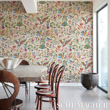 Canopy Multi Birds by Abel Macias Playful Birds and Florals Wallpaper – Schumacher 5014831