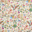 Canopy wallpaper in Multi Birds by Abel Macias for Schumacher, featuring playful birds and floral motifs inspired by Mexican embroidery.