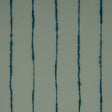 Ephemera wallpaper in teal gray by Backdrop for Schumacher, featuring hand-painted watercolor vertical stripes.