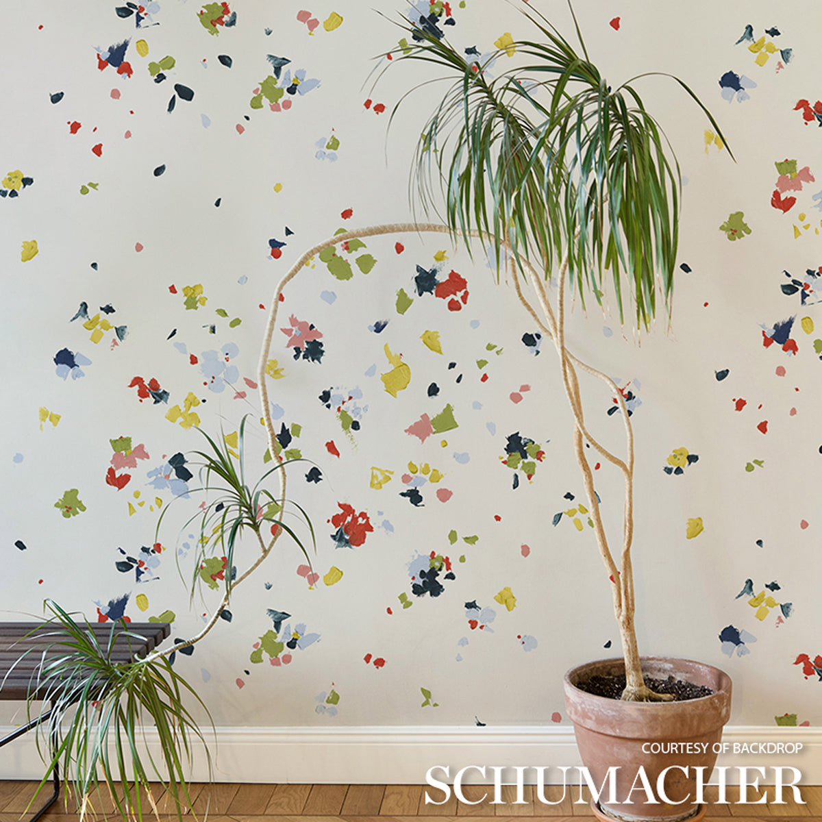Fairfarren Soft Multi Abstract Wallpaper by Backdrop – Schumacher 5014881