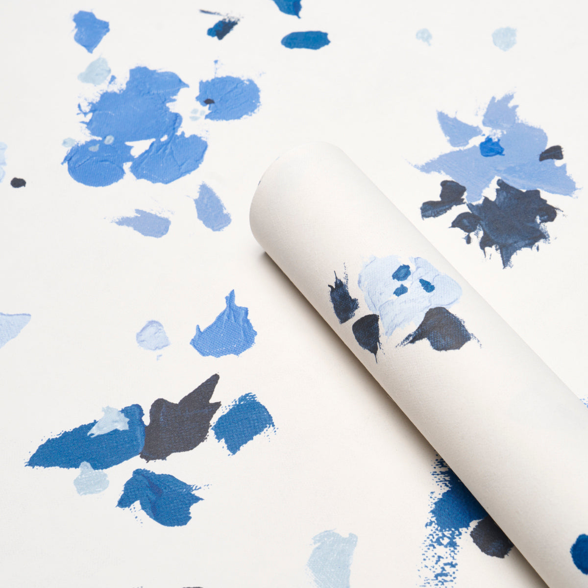 Fairfarren Clean Blue by Backdrop Abstract Painterly Wallpaper – Schumacher 5014884