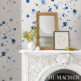 Fairfarren Clean Blue by Backdrop Abstract Painterly Wallpaper – Schumacher 5014884