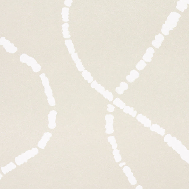 Turini Light Beige by Backdrop Modern Vermicelli Wallpaper – Schumacher 5014891
