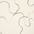 Turini Cocoa Multi wallpaper by Backdrop for Schumacher, featuring a large-scale vermicelli motif in neutral tones.