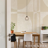 THE CLOISTERS PANEL SET Warm White Abstract Architectural Mural Wallpaper – Schumacher 5014900