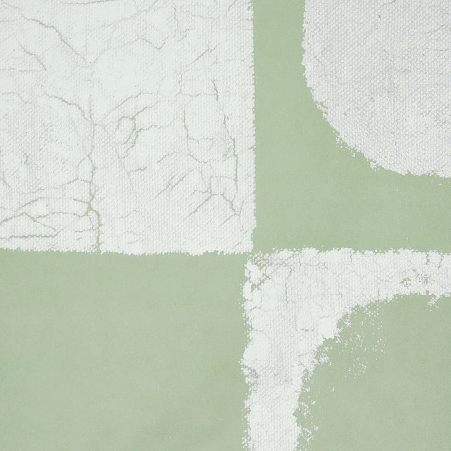 The Cloisters Panel Set Soft Green by Backdrop Abstract Architectural Mural Wallpaper – Schumacher 5014901