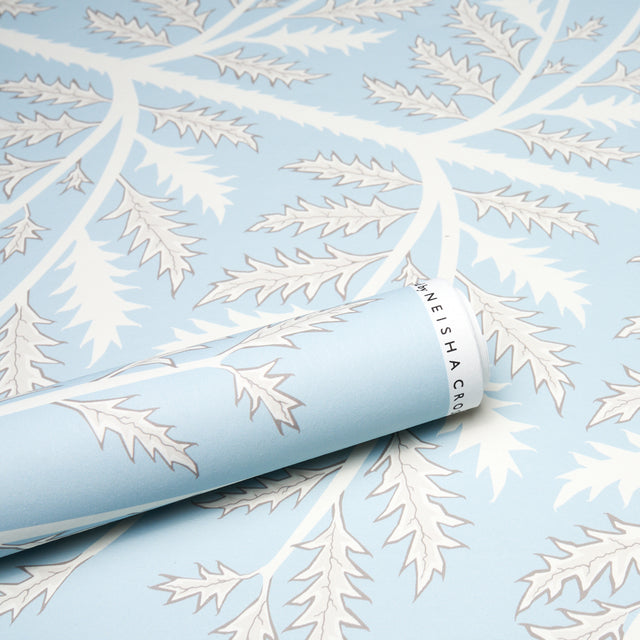 Thistle Mineral by Neisha Crosland Botanical Wallpaper – Schumacher 5014950