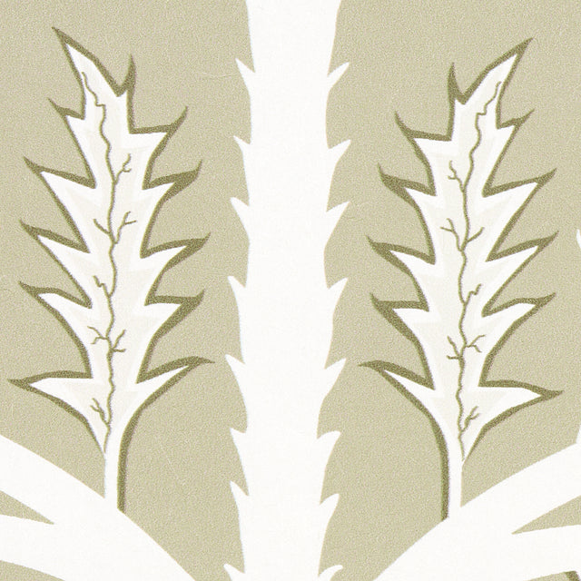 Thistle Neutral by Neisha Crosland Digital Print Wallpaper – Schumacher 5014951