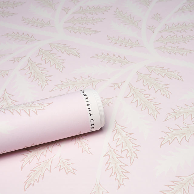 Thistle Rose by Neisha Crosland Botanical Wallpaper – Schumacher 5014952