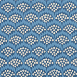 Pollen French Blue by Neisha Crosland Abstract Floral Wallpaper – Schumacher 5014960