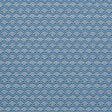 Pollen wallpaper in French Blue by Neisha Crosland for Schumacher, featuring a small-scale abstract floral pattern with scalloped effect.