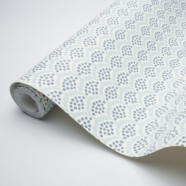 Pollen Delft by Neisha Crosland Abstract Floral Wallpaper – Schumacher 5014961