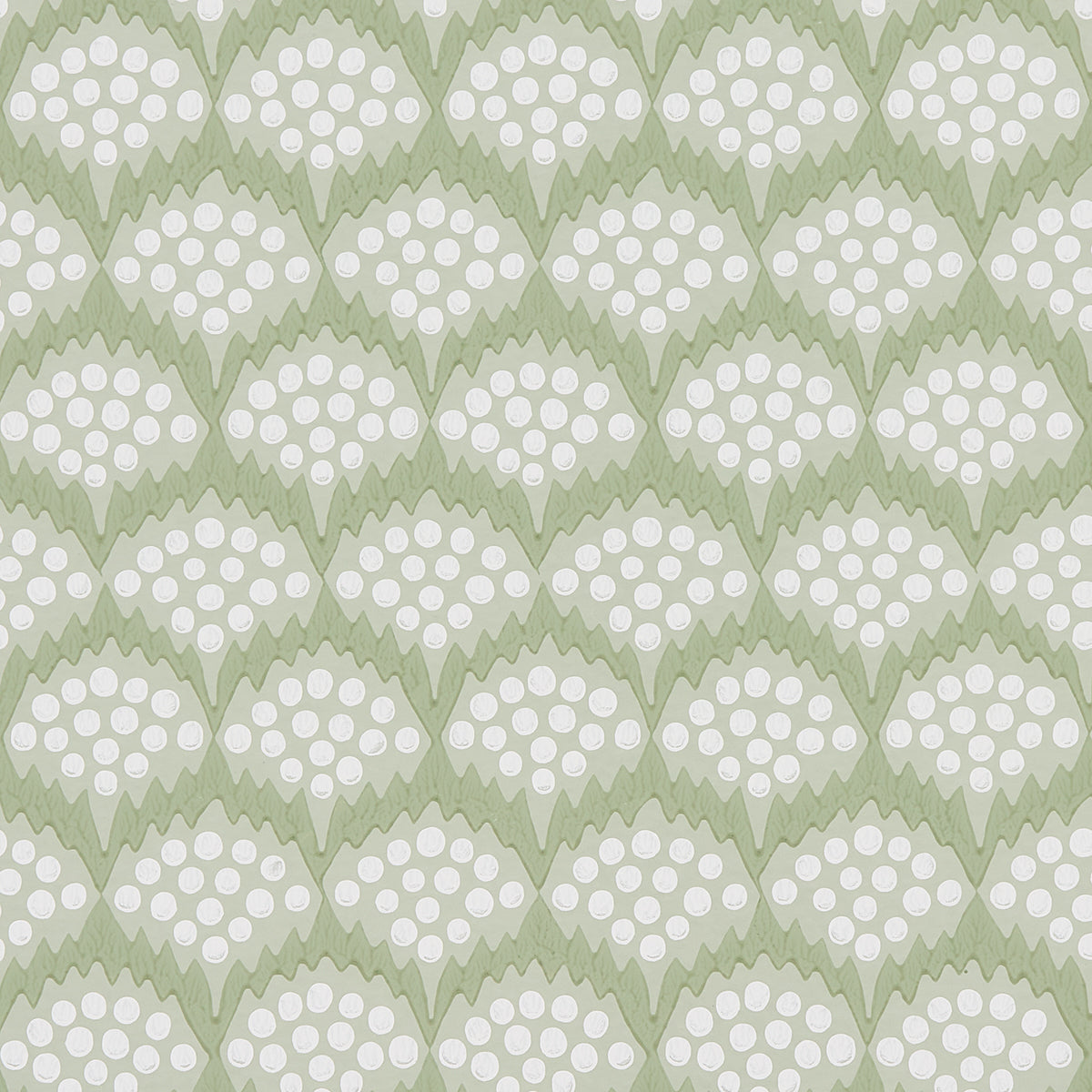 Pollen Moss by Neisha Crosland Abstract Floral Wallpaper – Schumacher 5014962