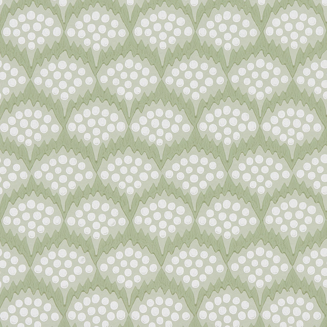 Pollen Moss by Neisha Crosland Abstract Floral Wallpaper – Schumacher 5014962