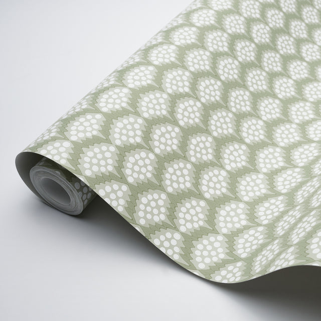 Pollen Moss by Neisha Crosland Abstract Floral Wallpaper – Schumacher 5014962