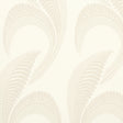 Banana Leaf wallpaper in ivory by Neisha Crosland for Schumacher, featuring a large-scale abstract botanical pattern with Art Deco influence.