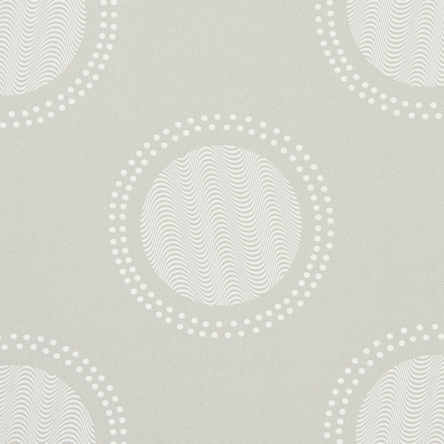 Watermark Powder Grey by Neisha Crosland Modern Geometric Wallpaper – Schumacher 5015010