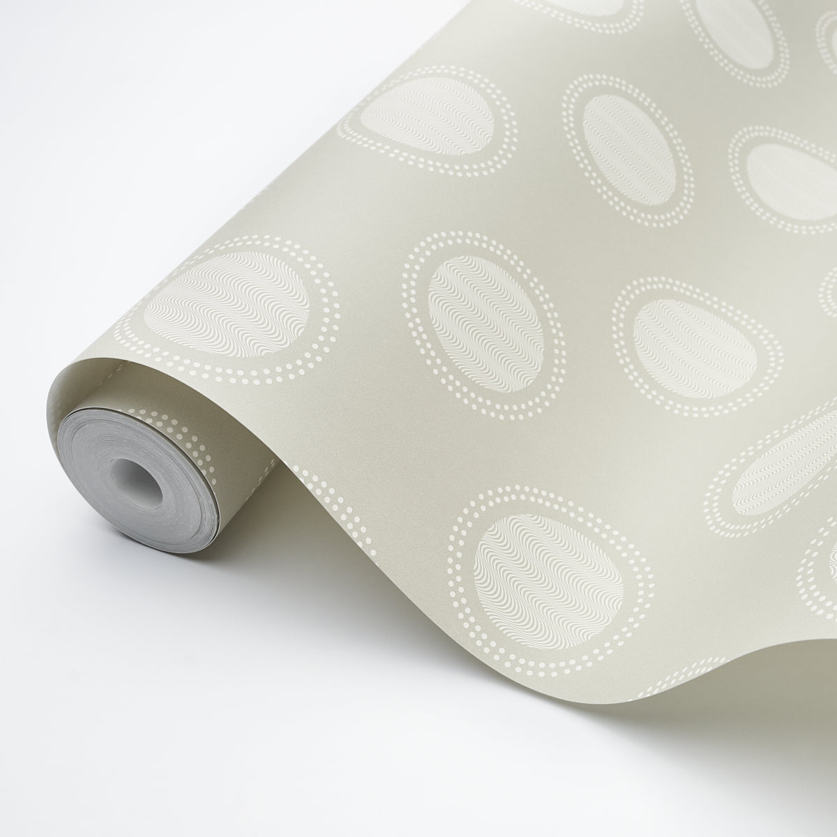 Watermark Powder Grey by Neisha Crosland Modern Geometric Wallpaper – Schumacher 5015010