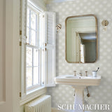 Watermark Powder Grey by Neisha Crosland Modern Geometric Wallpaper – Schumacher 5015010