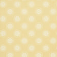 Watermark wallpaper in Corn by Neisha Crosland for Schumacher, featuring graphic ringed polka dots with a moiré effect.