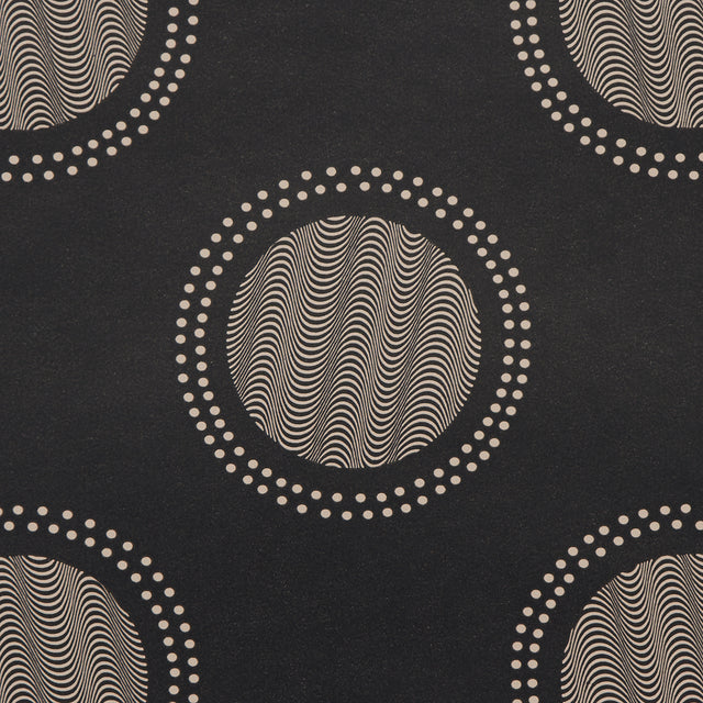 Watermark Black & White by Neisha Crosland Modern Geometric Wallpaper – Schumacher 5015012