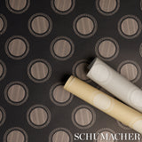 Watermark Black & White by Neisha Crosland Modern Geometric Wallpaper – Schumacher 5015012