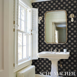 Watermark Black & White by Neisha Crosland Modern Geometric Wallpaper – Schumacher 5015012