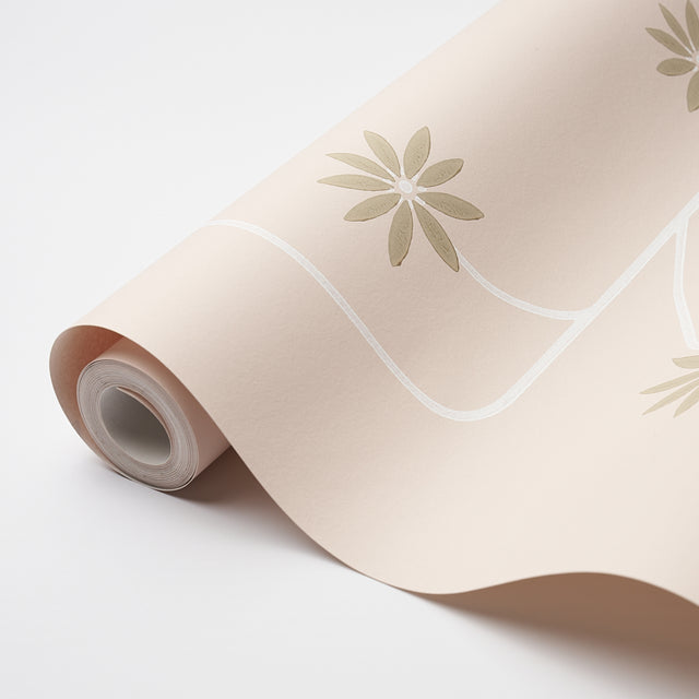 Hollywood Grape Plaster by Neisha Crosland Geometric Botanical Wallpaper – Schumacher 5015023