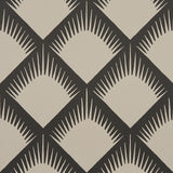 Maize Black & Cream Trellis Wallpaper by Neisha Crosland – Schumacher 5015040