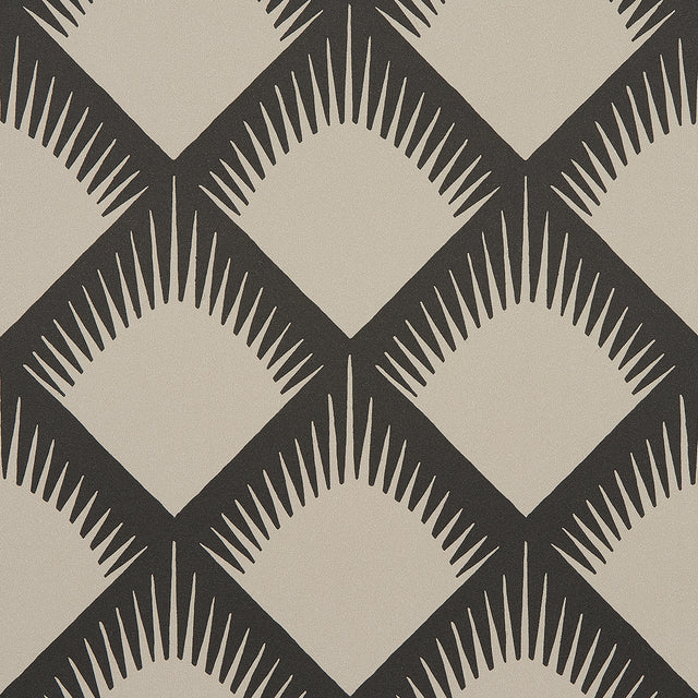 Maize Black & Cream Trellis Wallpaper by Neisha Crosland – Schumacher 5015040