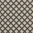 Maize wallpaper in black and cream by Neisha Crosland for Schumacher, featuring a dynamic trellis pattern inspired by Navajo motifs.