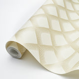 Maize Soft Gold by Neisha Crosland Geometric Trellis Wallpaper – Schumacher 5015041