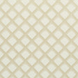 Maize Soft Gold by Neisha Crosland for Schumacher - geometric trellis wallpaper in a soft gold colorway, shown in room and detail views.