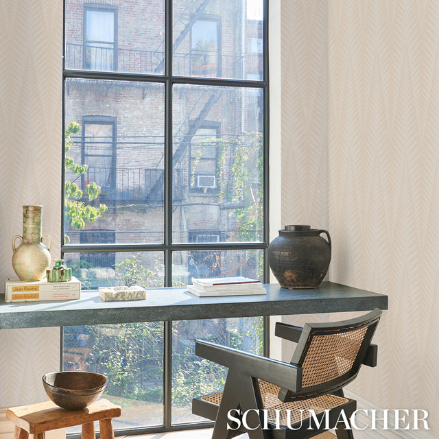 Zebra Stone White by Neisha Crosland Modern Abstract Animal Wallpaper – Schumacher 5015060
