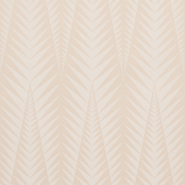 Zebra wallpaper in Stone White by Neisha Crosland for Schumacher, featuring a modern abstract animal pattern in a neutral palette.