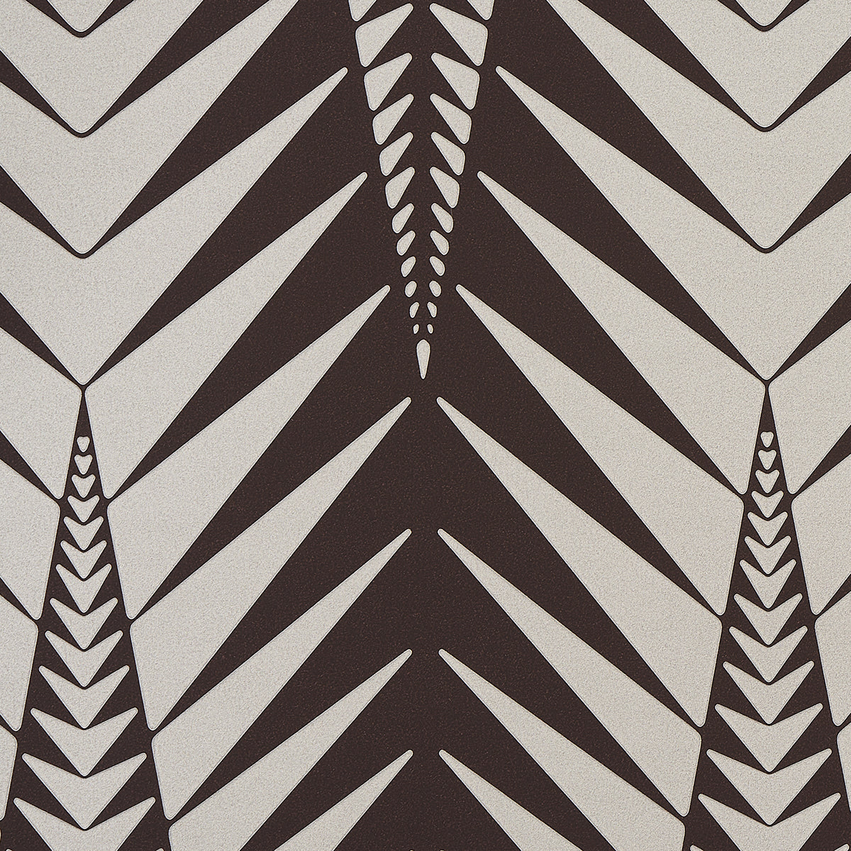 Zebra Brown Silver by Neisha Crosland Modern Animal Print Wallpaper – Schumacher 5015061