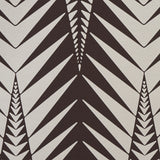 Zebra Brown Silver by Neisha Crosland Modern Animal Print Wallpaper – Schumacher 5015061
