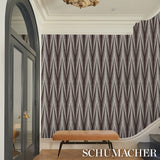 Zebra Brown Silver by Neisha Crosland Modern Animal Print Wallpaper – Schumacher 5015061