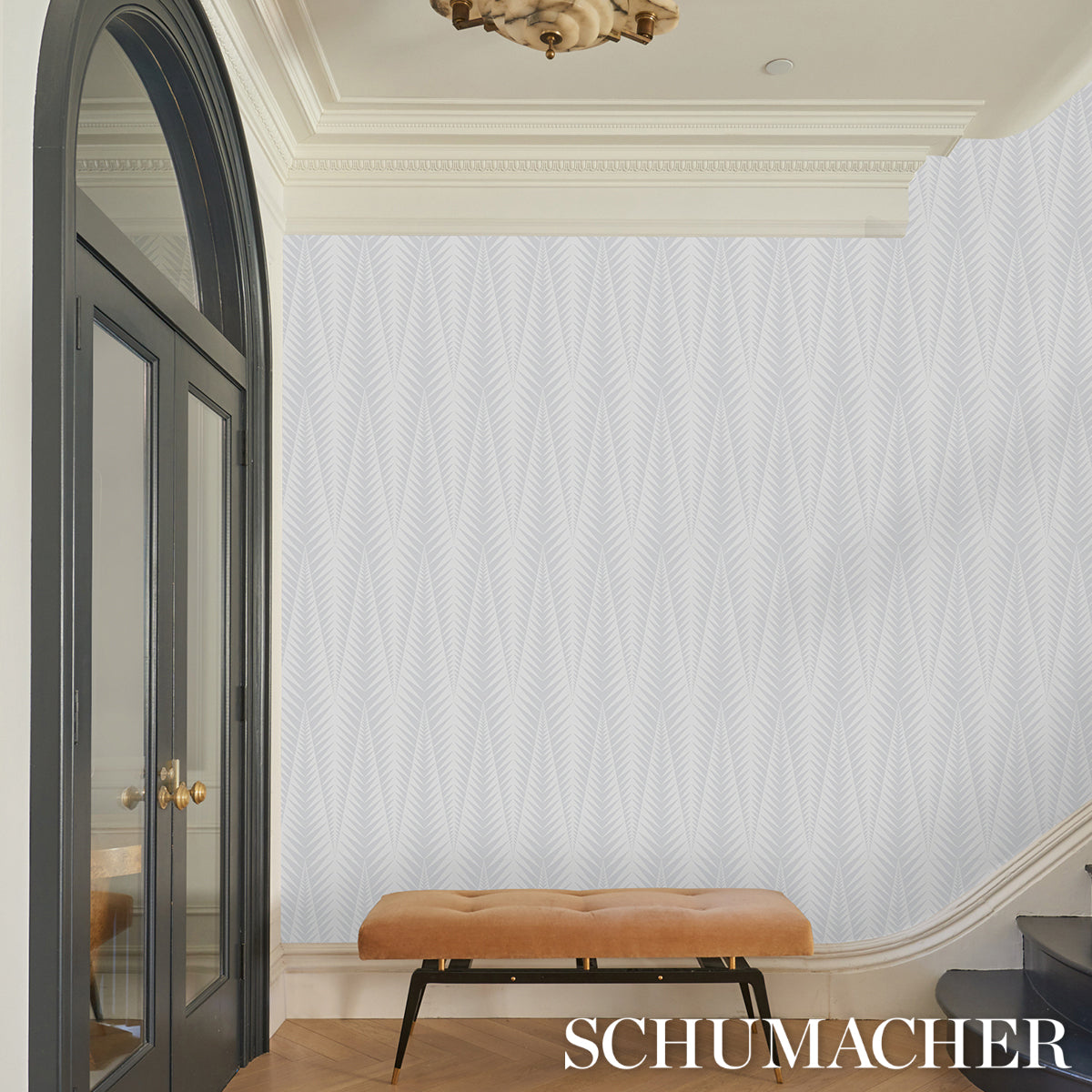 Zebra Dove Grey by Neisha Crosland Modern Abstract Animal Wallpaper – Schumacher 5015062