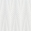 Zebra wallpaper in Dove Grey by Neisha Crosland for Schumacher features a modern, graphic abstract animal pattern in a soft grey colorway.