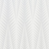 Zebra wallpaper in Dove Grey by Neisha Crosland for Schumacher features a modern, graphic abstract animal pattern in a soft grey colorway.