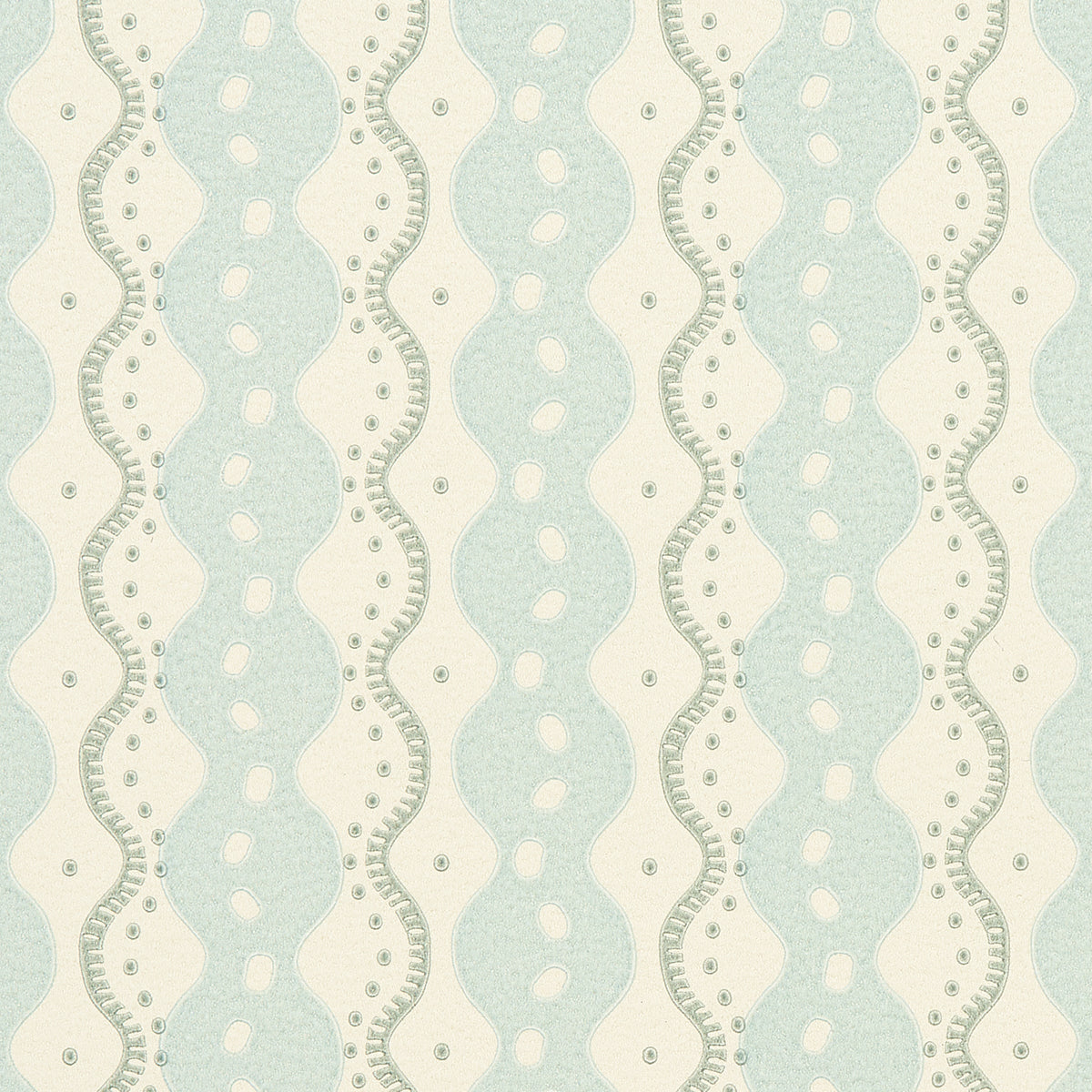 Centipede Stripe Icing Blue by Neisha Crosland Wallpaper – Schumacher 5015070