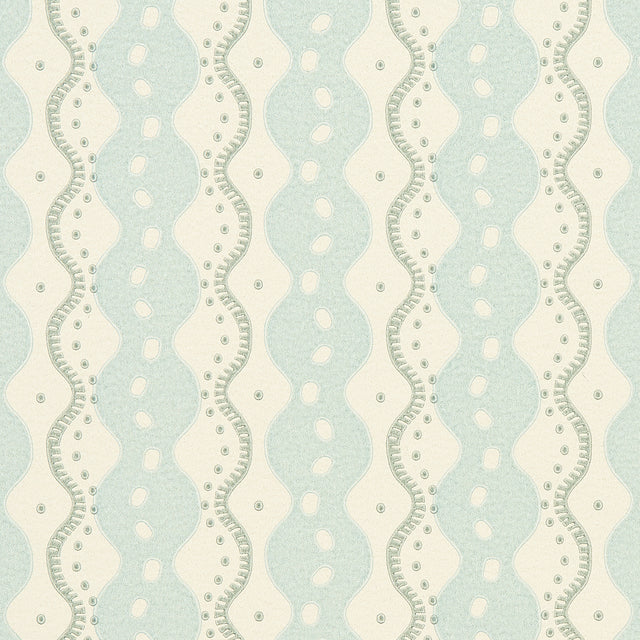 Centipede Stripe Icing Blue by Neisha Crosland Wallpaper – Schumacher 5015070