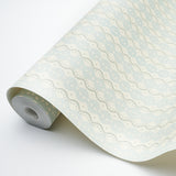 Centipede Stripe Icing Blue by Neisha Crosland Wallpaper – Schumacher 5015070